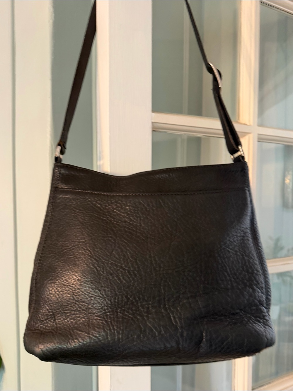 Coach Black Pebbled Leather Shoulder Bag 6802